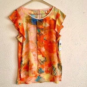 GB multi-color blouse Medium